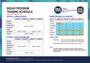 SQD-Training-Schedule