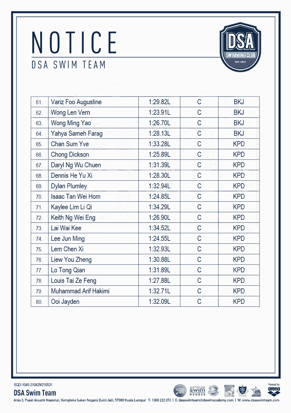 DSA-Swim-Team-Test-Set-Qualifiers-May-21