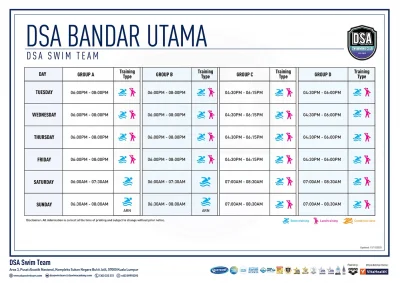 THC Squad Training Schedule