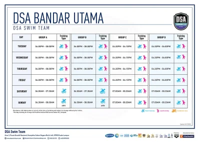 THC Squad Training Calendar